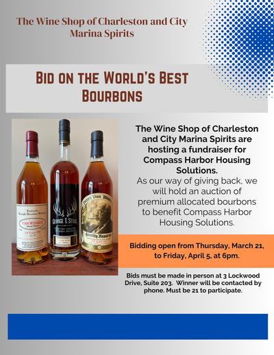 Rare Bourbon Auctions are Live!!  At Wine Shop/City Marina Spirits and The Toddy Shop!