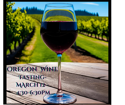 Join us for Wine On Wednesday Featuring Wines of Oregon!