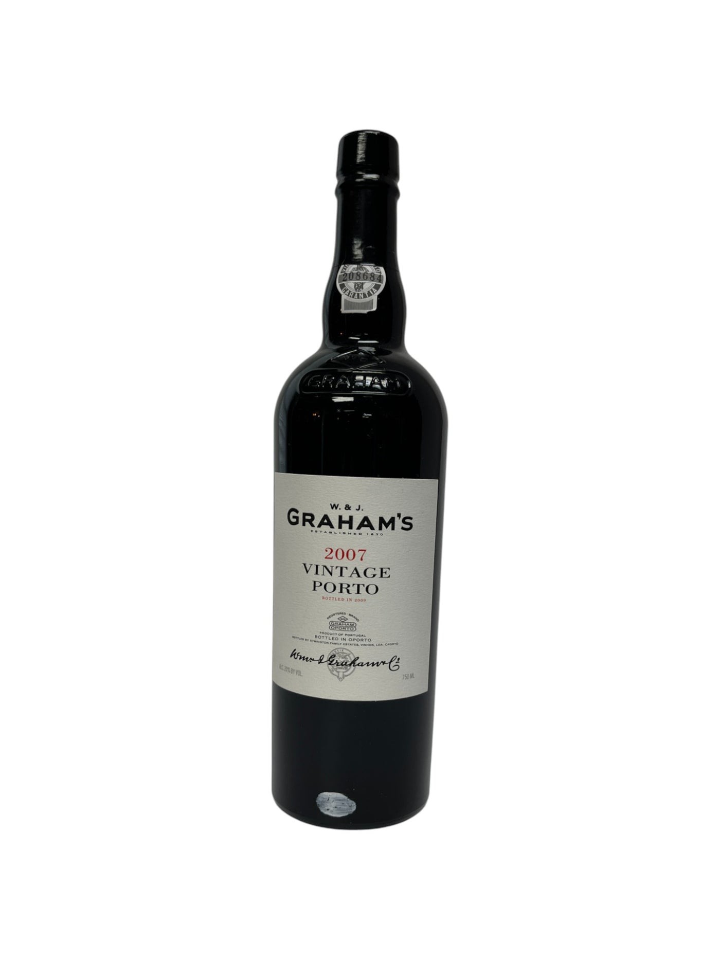 GRAHAM'S PORTO  VINTAGE 2007 750ML