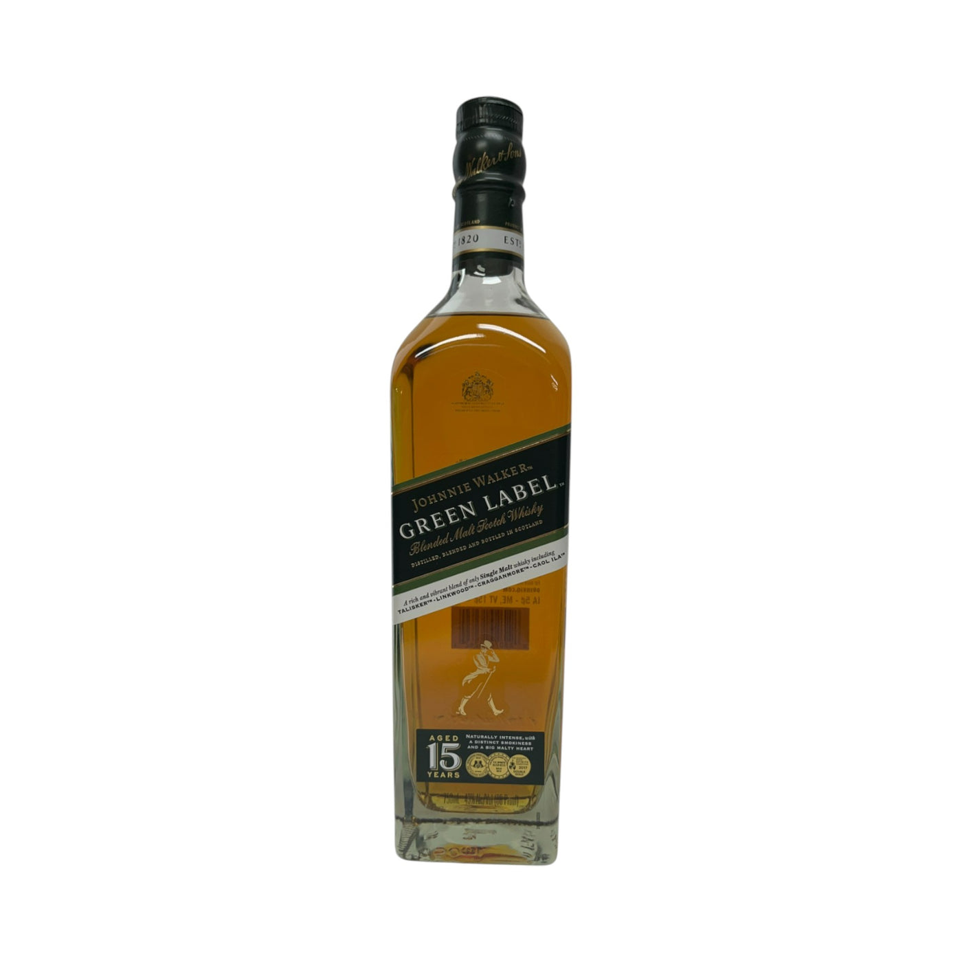 JOHNNIE WALKER SCOTCH BLENDED GREEN LABEL 750